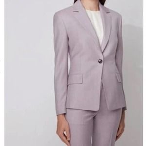 BOSS by Hugo Boss 2pc Pant Suit Set Wool Lavender Business Office Size 4
